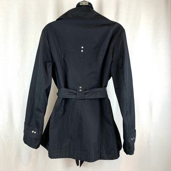 Weathertamer Black Trench coat , Size M - Picture 3 of 7